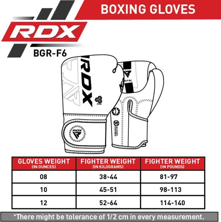 Image du produit Rdx Gants de Boxe Rex F6 (8 OZ)