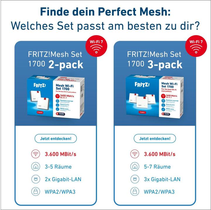 Produktbild FRITZ! Mesh Set 1700 3-Pack international