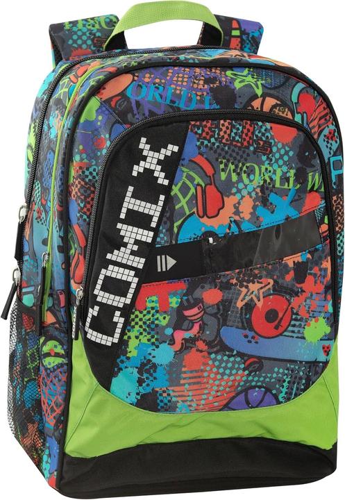 Actual product image Comix Unisex Kids' School Backpack Trolley with LED Lights and Adjustable Handle