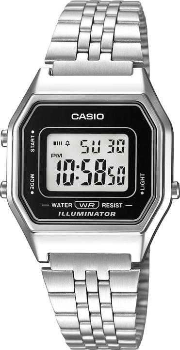 Casio LA680WA-1DF Damenuhr + BOX (Digitaluhr, Geschenkset)