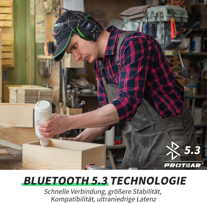 Image du produit Protear Gehörschutz mit Bluetooth & DAB+ (1x)