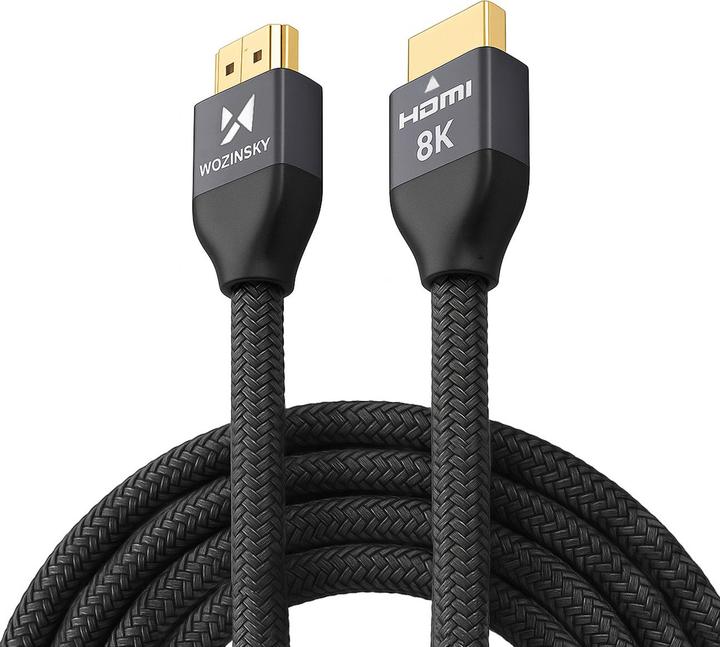 Immagine prodotto Wozinsky cavo HDMI 2.1 8K 60 Hz 48 Gbps / 4K 120 Hz / 2K 144 Hz 5 m Argento (WHDMI-50) (5 m, HDMI, 2.1)