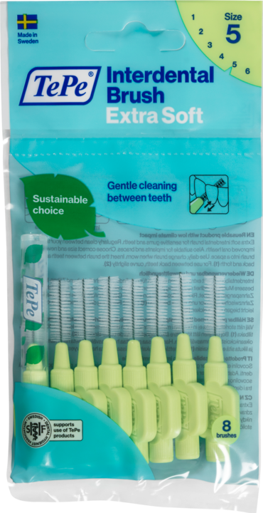 Actual product image TePe Interdental brushes Extra Soft ISO 5 (8 x, 0.80 mm)