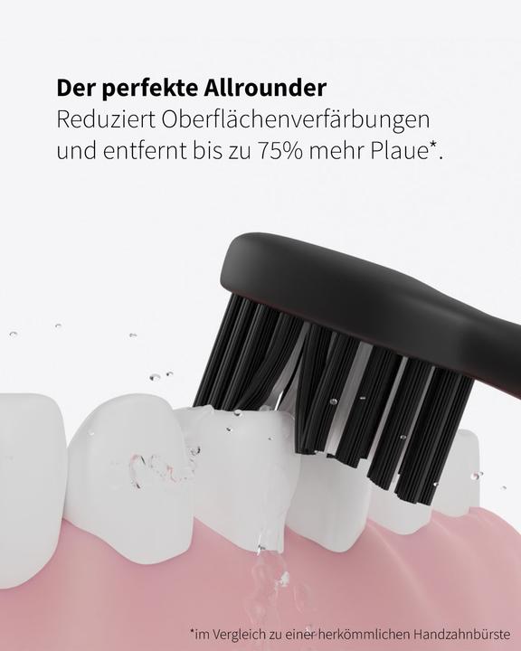 Produktbild Zahnheld Bürstenkopf Basic Medium 9x Schwarz (9 x)