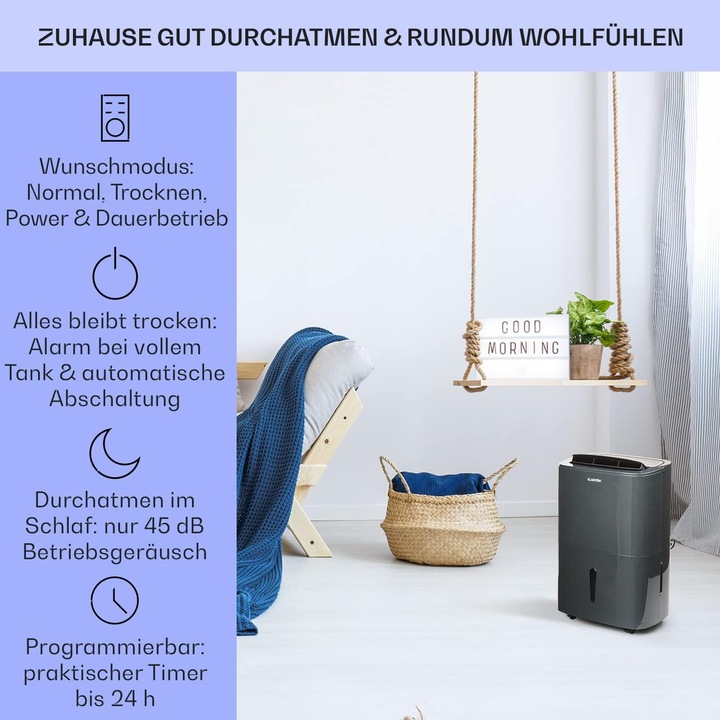 Actual product image Klarstein Luftentfeuchter & Luftreiniger (50 m²)
