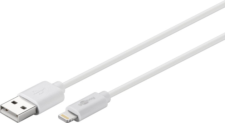 Actual product image Goobay Lightning USB charging and synchronisation cable (1 m, USB 2.0)