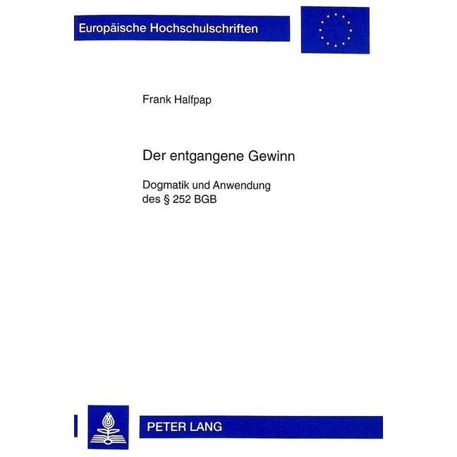 Der entgangene Gewinn, Fachbücher von Frank Halfpap
