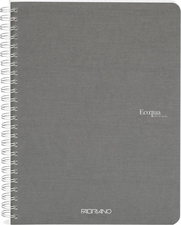 Actual product image Fabriano Heft EcoQua spiralgebunden liniert Antracite (A5, Lined)