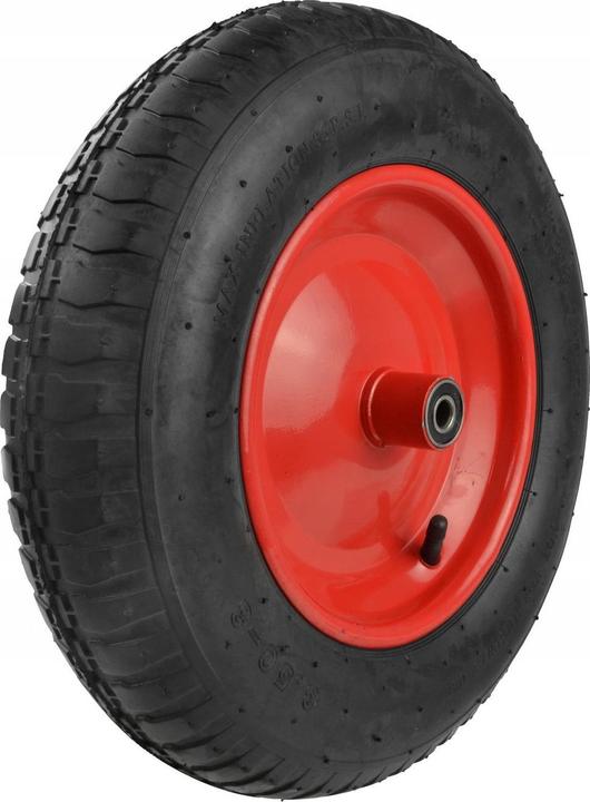 GEKO Aufblasbares Gummirad für Karren, 375 x 85 mm