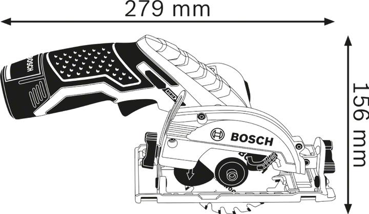 Produktbild Bosch Hausgeräte Bosch Akku-Kreissäge GKS 12V-26 12 V Ø 85 mm / 1x 3,0 Ah Akku + Ladegerät inkl. Zubehör in L