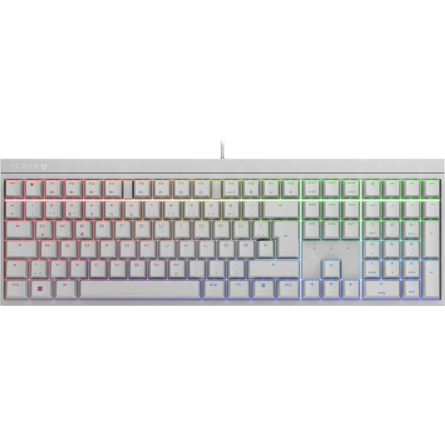 CHERRY xtrfy MX 2.0S (DE, Kabelgebunden), Tastatur, Weiss