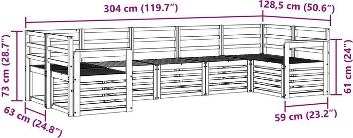 Produktbild vidaXL Outdoor-Sofa