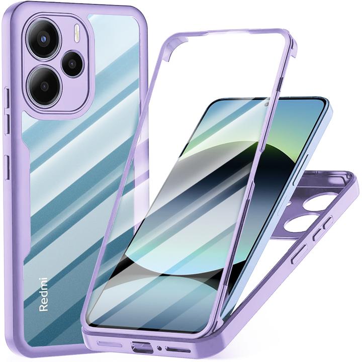 Actual product image Techsuit - ColorVerse 360 Series + Screen Protector - Xiaomi Redmi Note 14 4G (Regional) - Purple (Xiaomi Redmi Note 14)