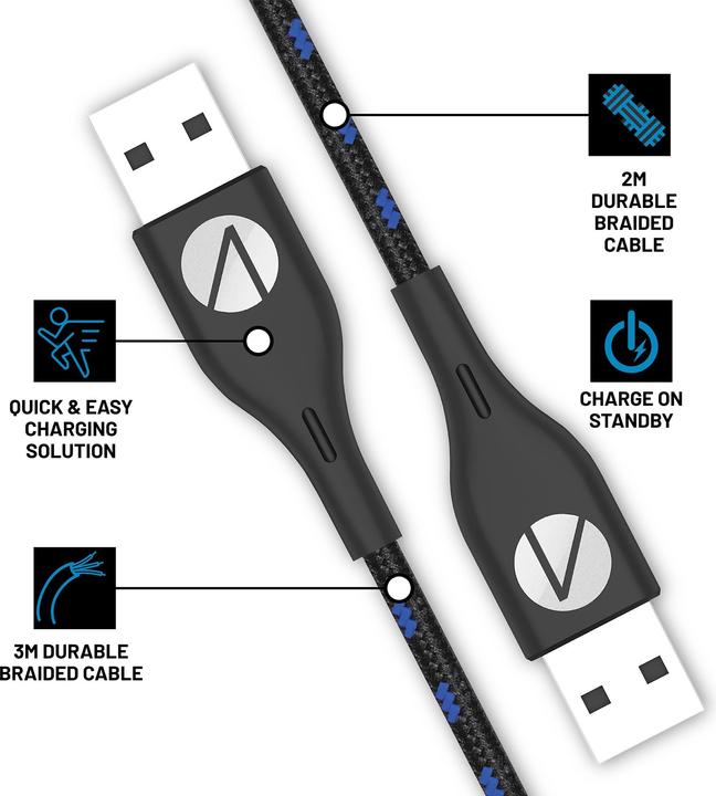 Produktbild Stealth SP-C20 V Twin Magnetic Play & Charge Cables (PS5)