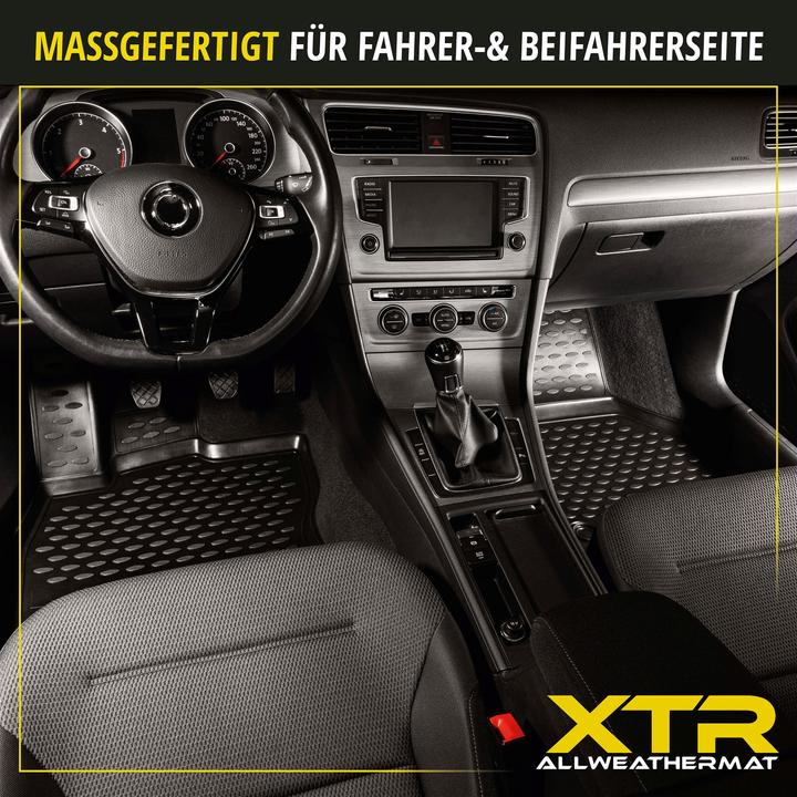 Actual product image Walser Rubber mats XTR for Opel Zafira Tourer (C), 7 seats 10/2011-Today (2 front mats + 2 rear mats)
