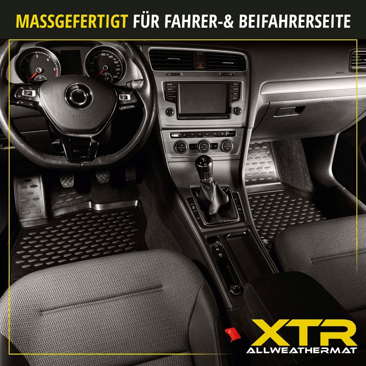 Produktbild Walser Gummimatten XTR für Opel Zafira Tourer (C), 7 Sitze 10/2011-Heute (2 Vordermatten + 2 Rückmatten)