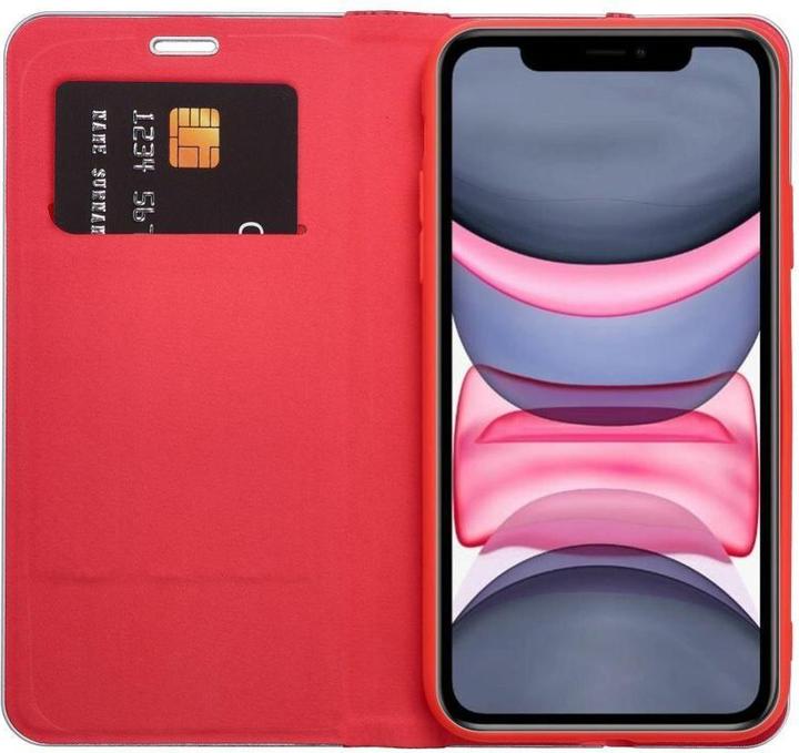 Produktbild OEM Book case LUNA Book Carbon for IPHONE 16 Pro red (Apple iPhone 16 Pro)