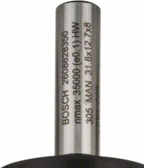Produktbild Bosch Professional Zubehör Falzfräser, 8 mm, B 9,5 mm, D 31,8 mm, L 12,5 mm, G 54 mm