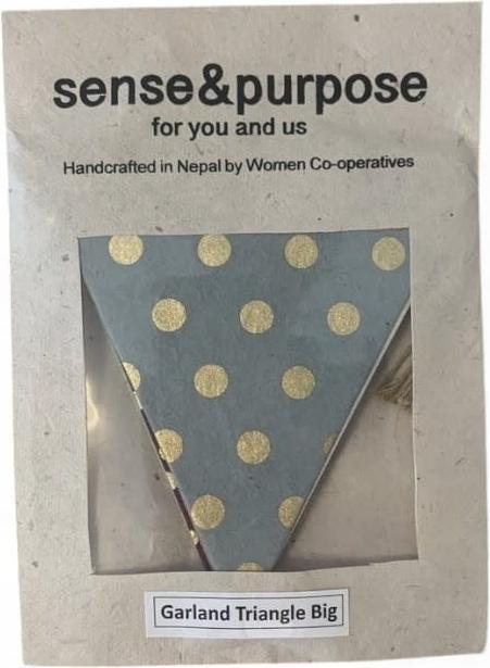 Actual product image sense&purpose Paper garland triangle