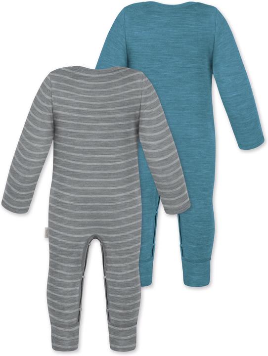 Actual product image Normani 2-pack baby merino romper "Tangoio" - 9595 (92)