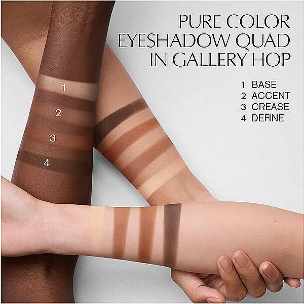 Actual product image Estée Lauder Estee Lauder - Pure Color Luxe Eyeshadow Quad - Power Brunch 4 gr (Power Brunch, Tan)