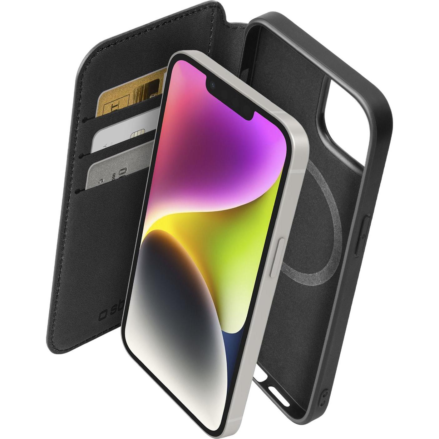SBS Wallet Case (Apple iPhone 13, Apple iPhone 14), Smartphone Hülle, Schwarz
