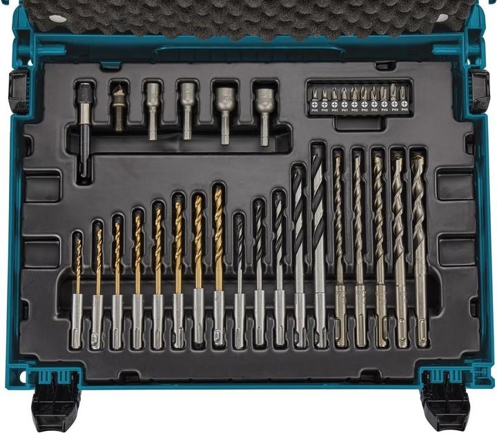 Actual product image Makita B-69478 (4, 5.0, 5.5, 6.5, PH0, PH1, PH2, PH3, PZ0, PZ1, PZ2, PZ3, HEX3, HEX4, HEX5, HEX6, T10, T15, T20, T25, T30, T40, 8 mm, 10mm, 12.0 mm, 13 mm, 3 mm, 3.5 mm, 4 mm, 4.5 mm, 5 mm, 5.5 mm, 6 mm, 6.5mm, 7 mm)