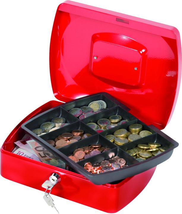 Actual product image Q-Connect Cash box size 3 red (25.5 x 8.5 x 20 cm)