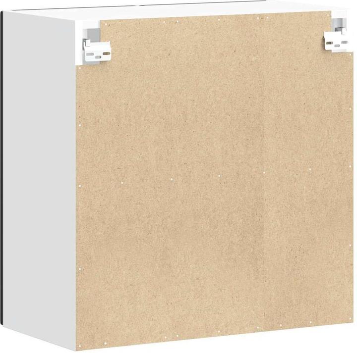 Produktbild VidaXL Küchen-Hängeschrank mit Glastür Porto Schwarz Wandschrank Küche (60 x 31 x 60 cm)