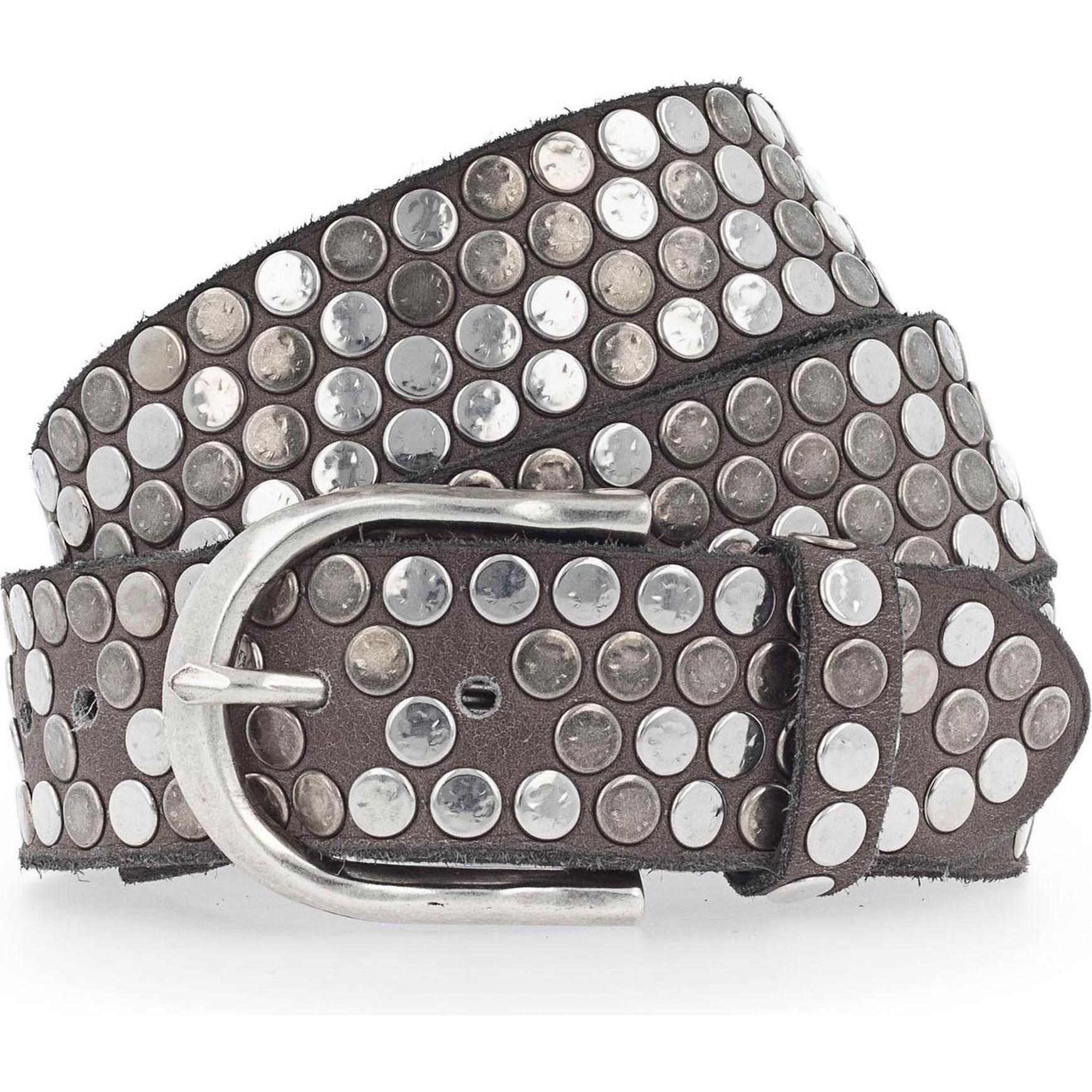 B.Belt, Damen, Gürtel, Nietengürtel Leder, Braun, (90)