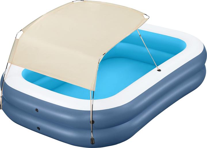 Actual product image Bestway Pool 2 chambers rectangular with roof