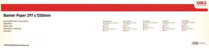 Actual product image OKI Banner paper (160 g/m², 120 cm, 29.70 cm)