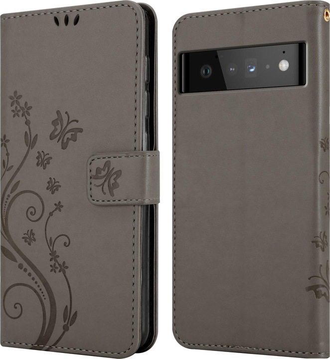 Actual product image Cadorabo Flower Book cover (Google Pixel 6 Pro)