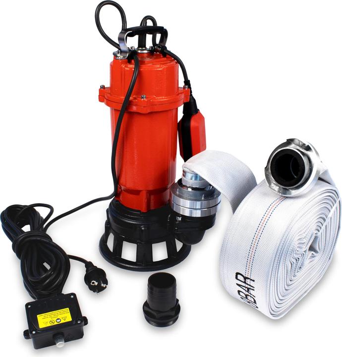 Grafner Fäkalienpumpe mit Schneidwerk und Schlauch (Rioolpomp)