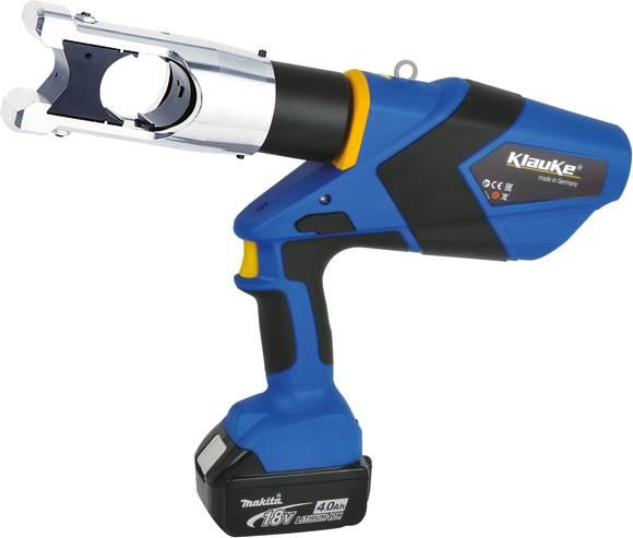 Actual product image Klauke KLA EK120UCFM Crimping Tool Battery Hydr. with U-Head Next Gen. 16-400qmm Makita Battery