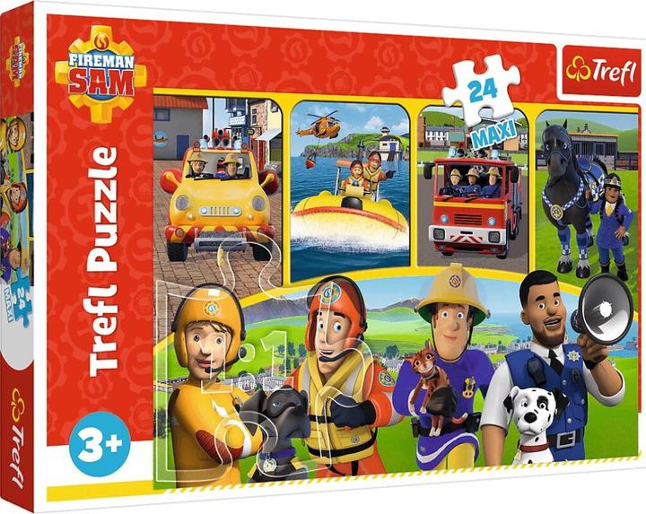 Actual product image Trefl Puzzle 24 Elements Maxi Fireman Sam and Friends (24 pieces)