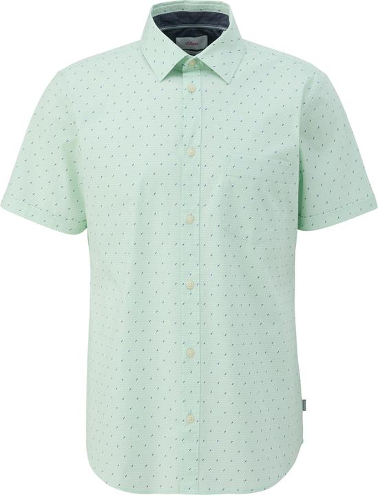 Produktbild s.Oliver Hemd Slim: Kurzarmhemd aus Baumwollstretch (M)