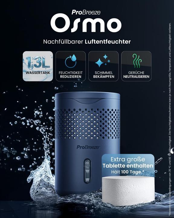 Image du produit Breeze Osmo Mini Luftentfeuchter für Zuhause & Auto