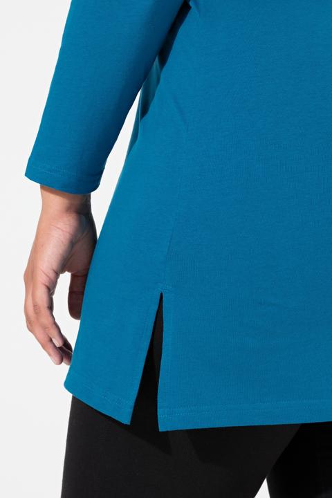 Actual product image Ulla Popken Round Keyhole Neckline Cotton Knit Tunic (56)