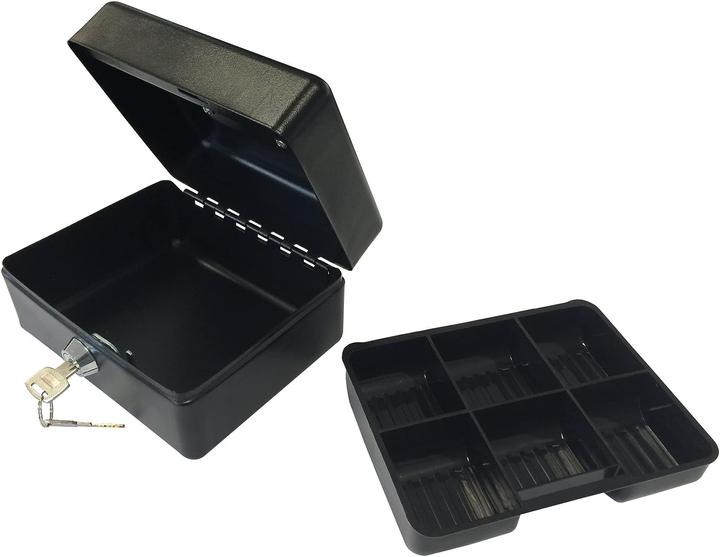 Actual product image Yale YCB/070/BB2 Cash box (W x H x D) 300 x 90 x 240 mm Black