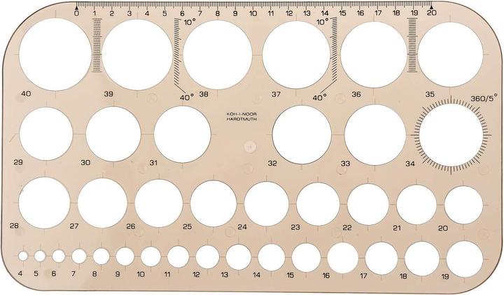 Actual product image M+r Circle template (10 mm)