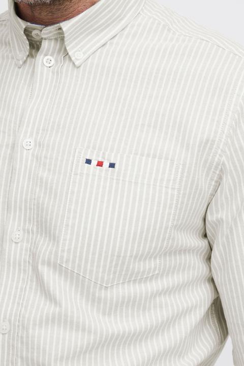 Produktbild FQ1924 FQSteven stripe oxford LS shirt 21900612 (XL)
