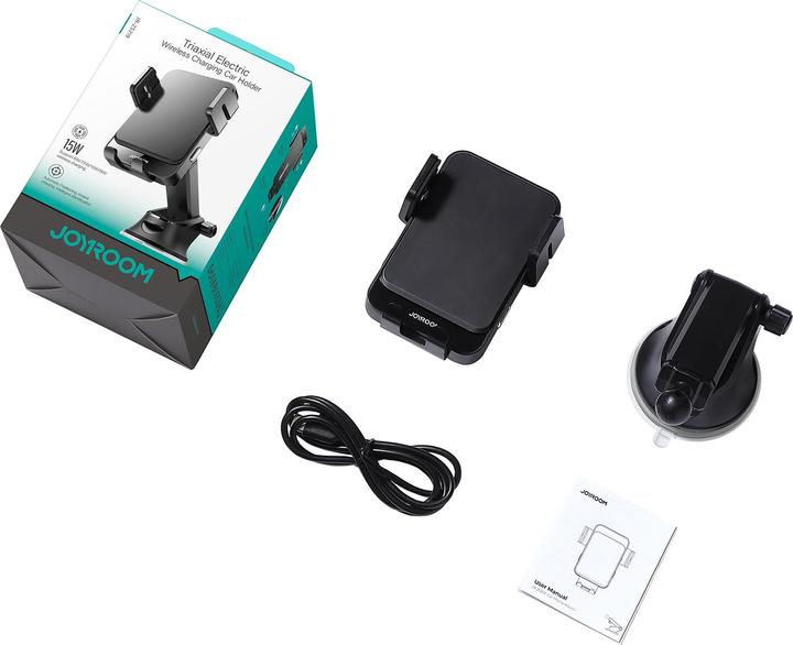 Produktbild Joyroom JR-ZS219 Car Holders SET with Qi Inductive Charger (Black)