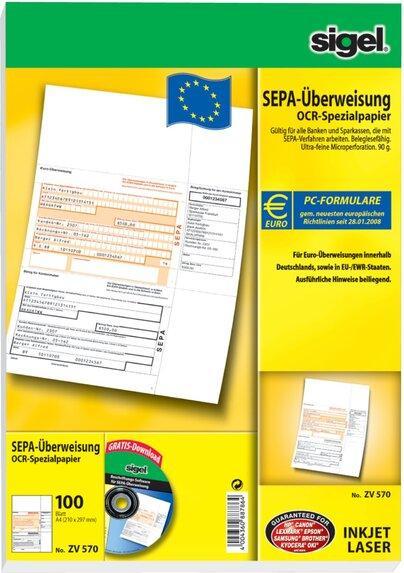 Image du produit Sigel Transfert PC A4 (100x)