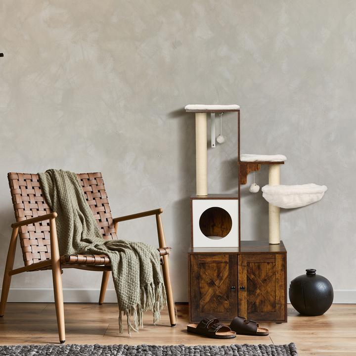 Actual product image Relaxdays Kratzbaum (128 cm, Dark brown)