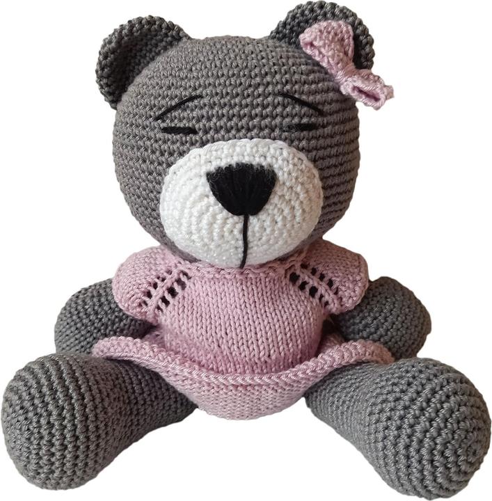 Actual product image Natura Punto Crochet bear, cuddly toy (27 cm)