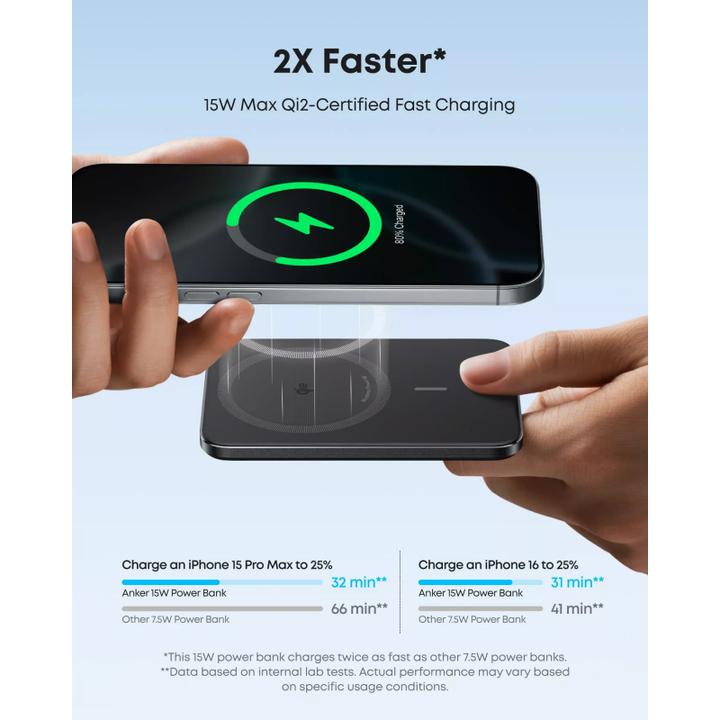 Actual product image Anker MagGo 5K Slim (5000 mAh, 15 W, 18.50 Wh)