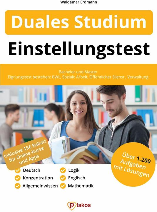 Produktbild Einstellungstest Duales Studium (Deutsch, Waldemar Erdmann, 2021)
