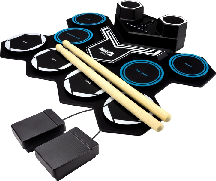 Produktbild PDT RockJam Roll Up Drum Kit Bluetooth (E-Drum)
