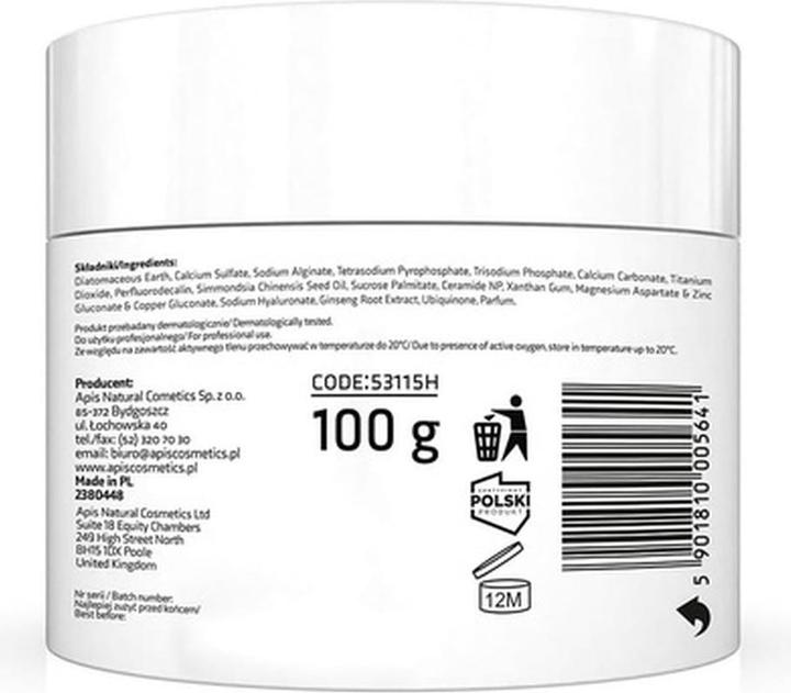 Actual product image Apis Natural Cosmetics Apis Oxy O2 Terapis Oxygenating Algae Mask Oxygenating Algae Mask With Active Oxygen 100G